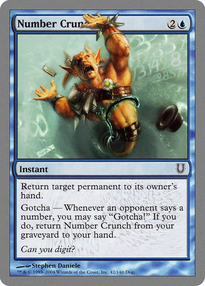 Image for Number Crunch (42) (UNH) - Magic: The Gathering