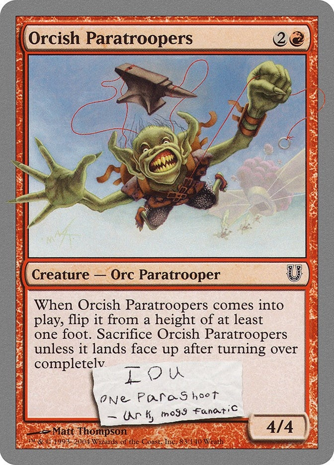 Image for Orcish Paratroopers (83) (UNH) - Magic: The Gathering