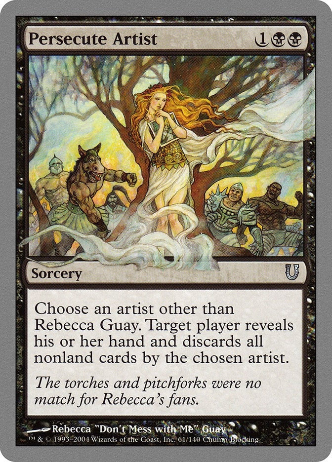 Image for Persecute Artist (61) (UNH) - Magic: The Gathering