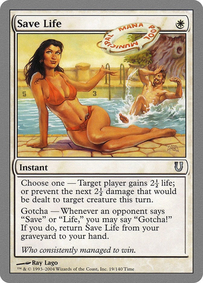 Image for Save Life (19) (UNH) - Magic: The Gathering