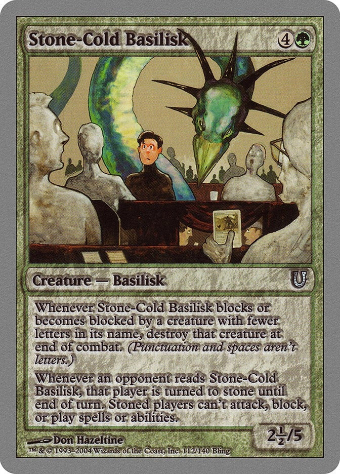 Image for Stone-Cold Basilisk (112) (UNH) - Magic: The Gathering