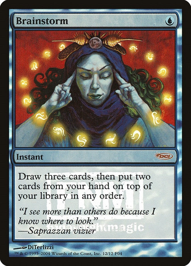 Image for Brainstorm (12) (FNM) - Magic: The Gathering