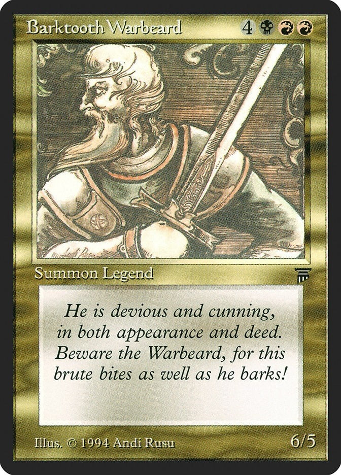 Image for Barktooth Warbeard (LEG) - Magic: The Gathering
