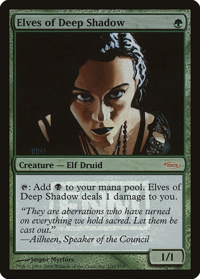 Image for Elves of Deep Shadow (1) (FNM) - Magic: The Gathering