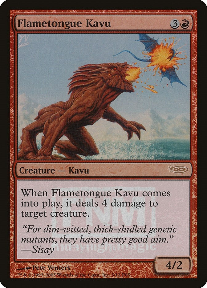 Image for Flametongue Kavu (3) (FNM) - Magic: The Gathering