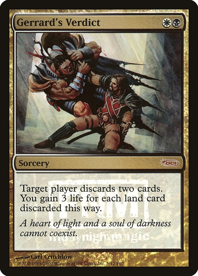Image for Gerrard's Verdict (3) (FNM) - Magic: The Gathering