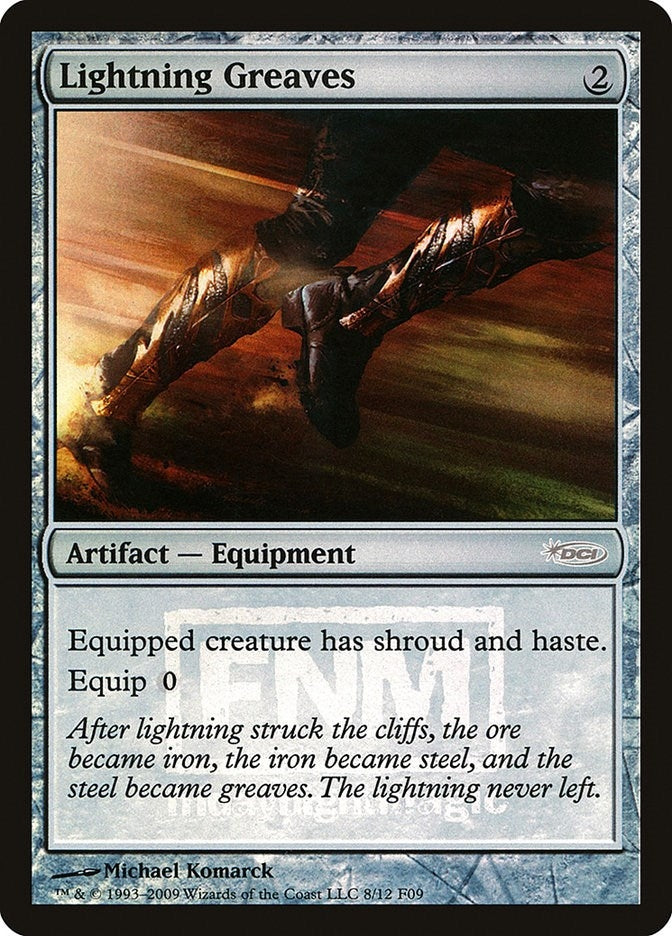 Image for Lightning Greaves (8) (FNM) - Magic: The Gathering