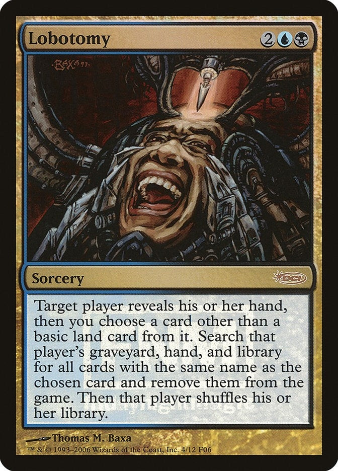 Image for Lobotomy (4) (FNM) - Magic: The Gathering