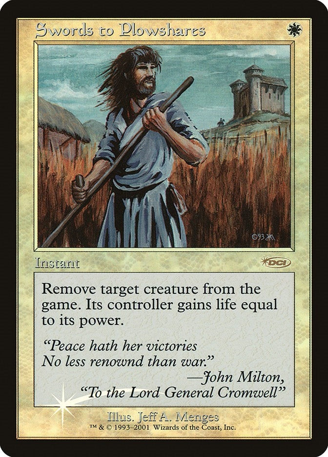 Image for Swords to Plowshares (FNM) - Magic: The Gathering