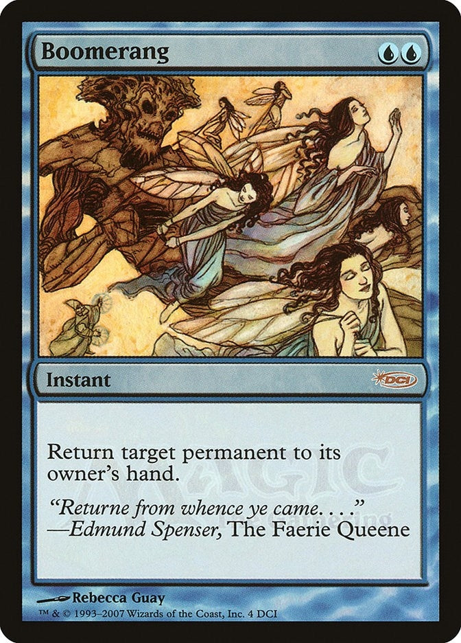Image for Boomerang (4) (WPN) - Magic: The Gathering