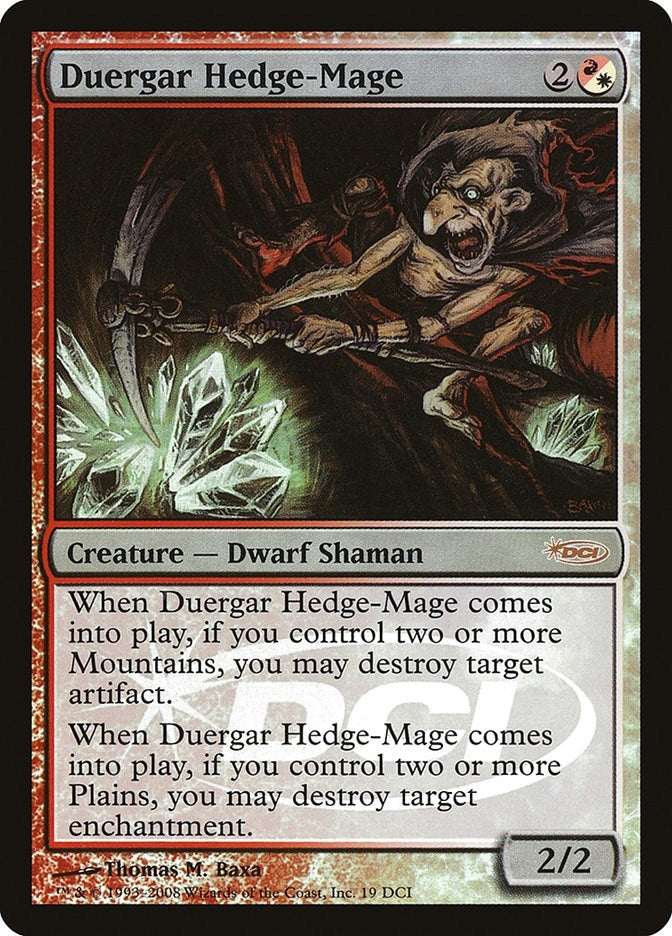 Image for Duergar Hedge-Mage (19) (WPN) - Magic: The Gathering