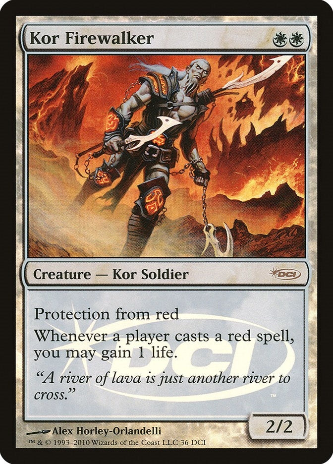 Image for Kor Firewalker (36) (WPN) - Magic: The Gathering