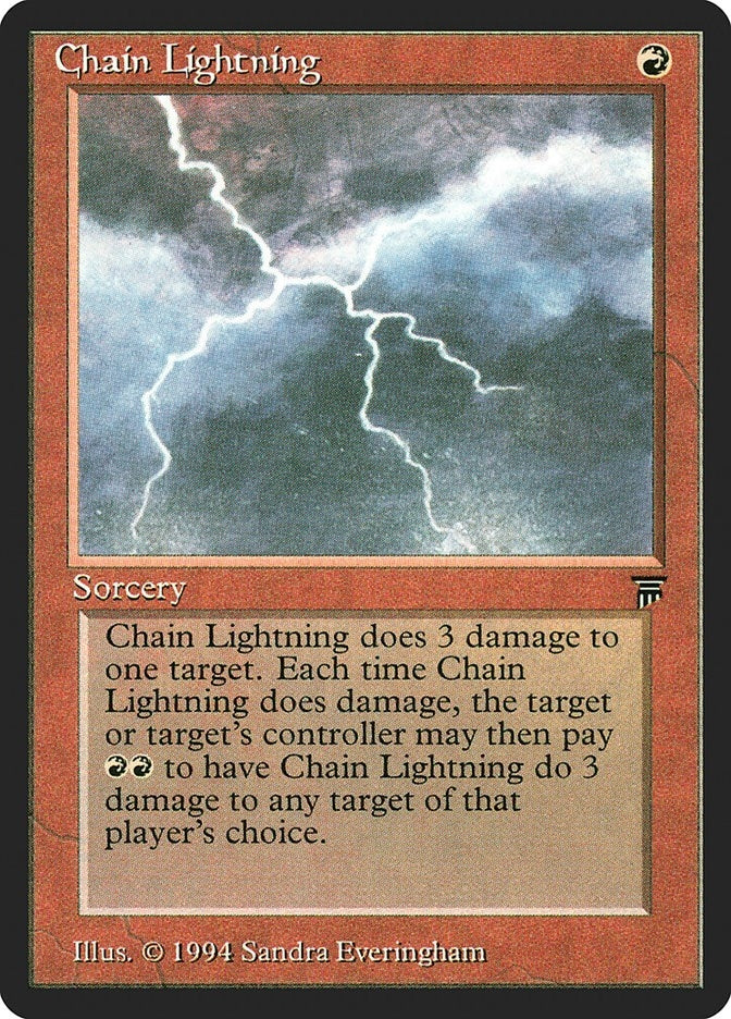 Image for Chain Lightning (LEG) - Magic: The Gathering