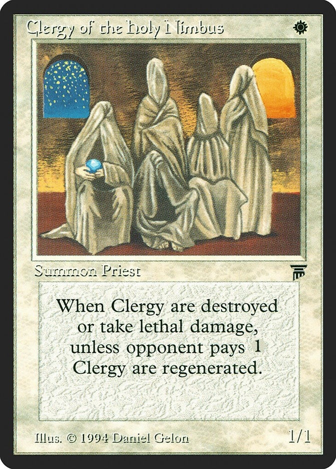 Image for Clergy of the Holy Nimbus (LEG) - Magic: The Gathering