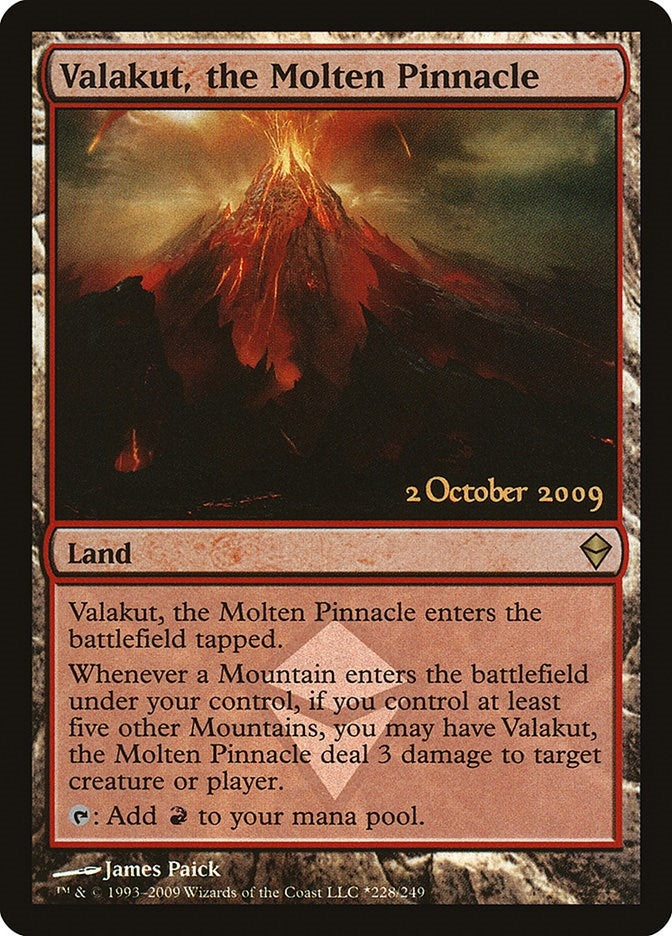 Image for Valakut, the Molten Pinnacle (228) (LARP) - Magic: The Gathering