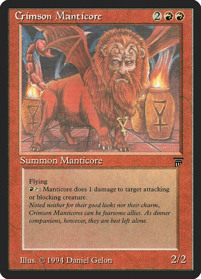 Image for Crimson Manticore (LEG) - Magic: The Gathering