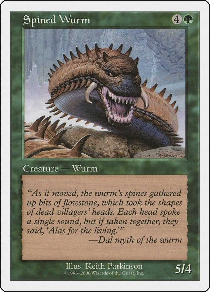 Image for Spined Wurm (MEDIA) - Magic: The Gathering