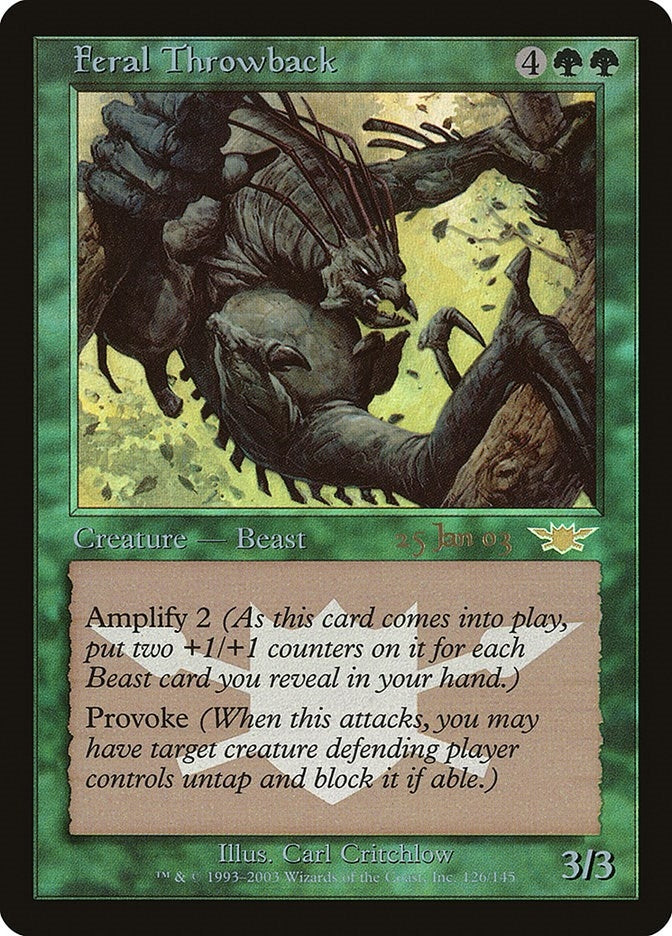 Image for Feral Throwback (126) (PRE) - Magic: The Gathering