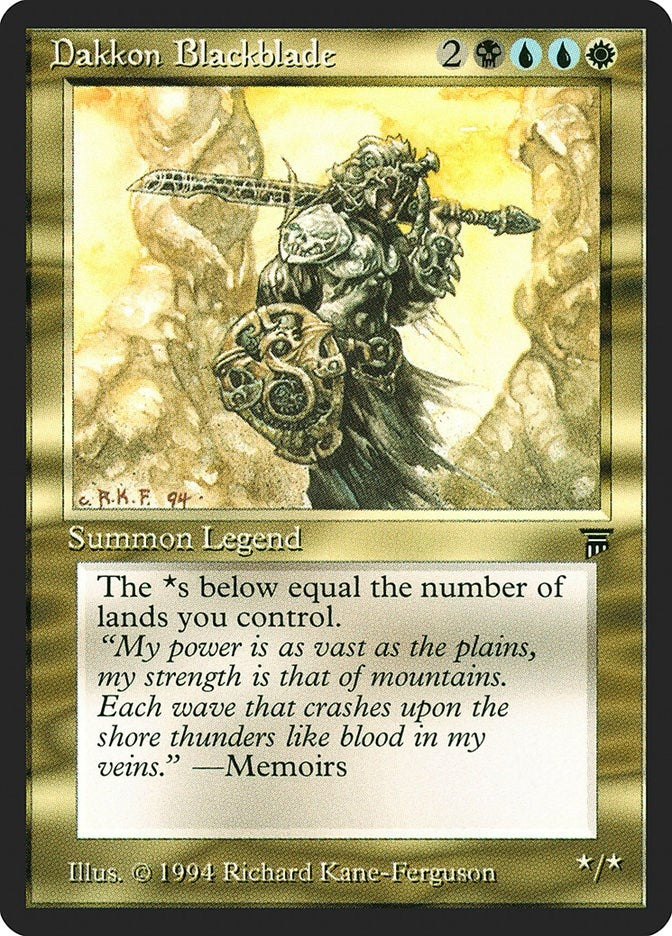 Image for Dakkon Blackblade (LEG) - Magic: The Gathering
