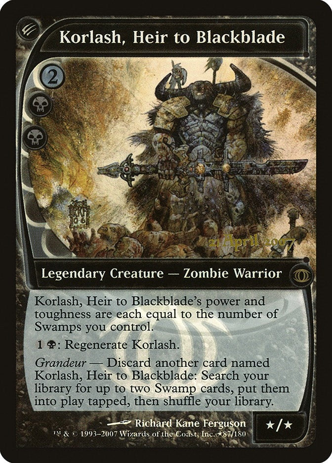 Image for Korlash, Heir to Blackblade (87) (PRE) - Magic: The Gathering