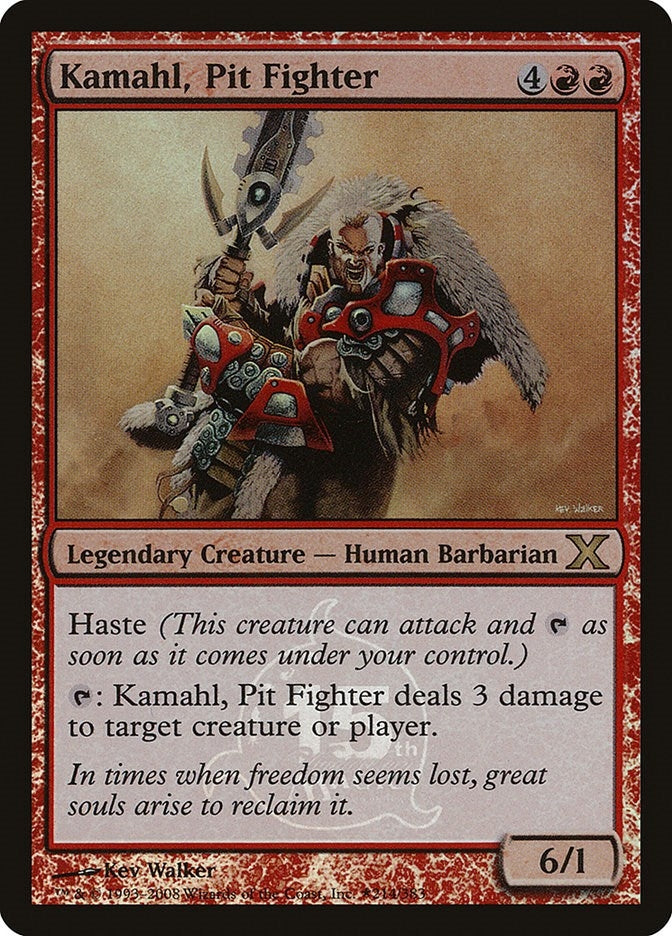 Image for Kamahl, Pit Fighter (15th Anniversary) (214) (UMP) - Magic: The Gathering