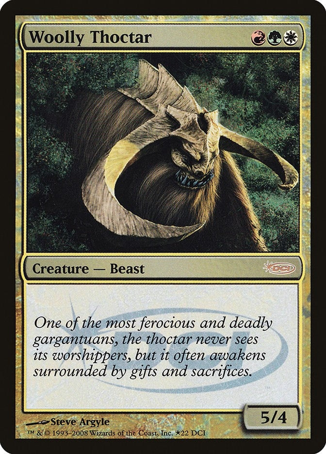 Image for Woolly Thoctar (22) (WPN) - Magic: The Gathering