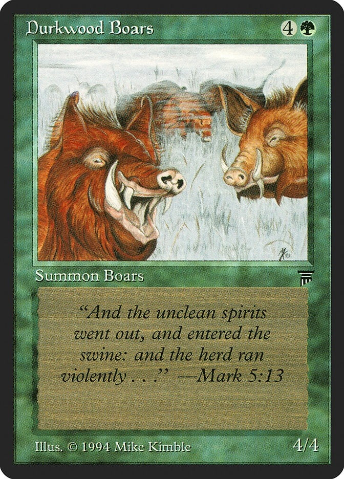 Image for Durkwood Boars (LEG) - Magic: The Gathering