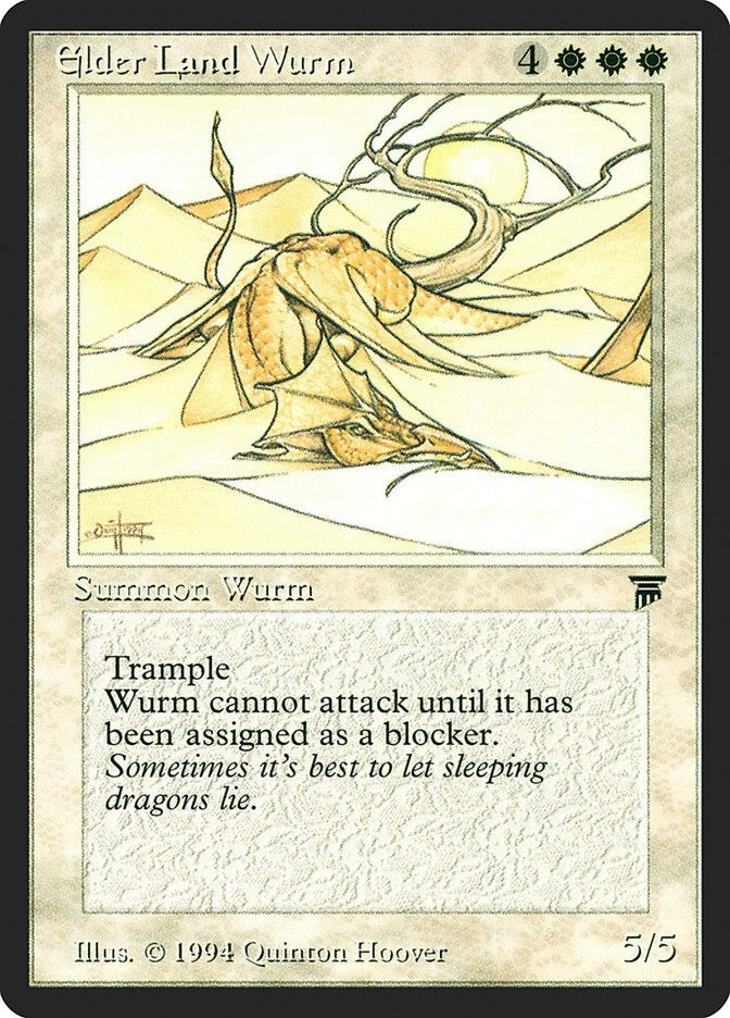 Image for Elder Land Wurm (LEG) - Magic: The Gathering