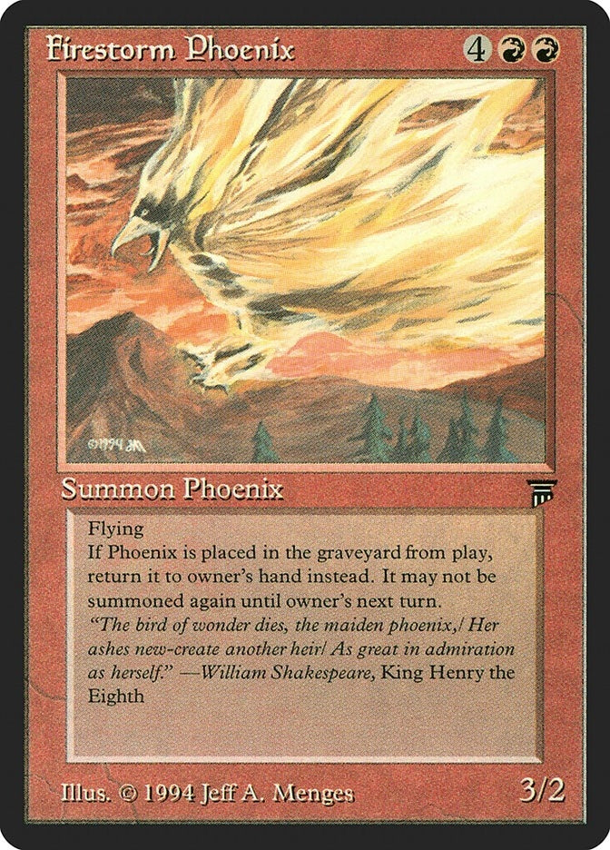Image for Firestorm Phoenix (LEG) - Magic: The Gathering