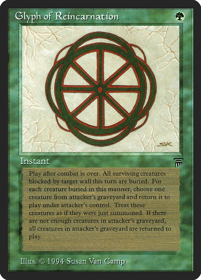 Image for Glyph of Reincarnation (LEG) - Magic: The Gathering