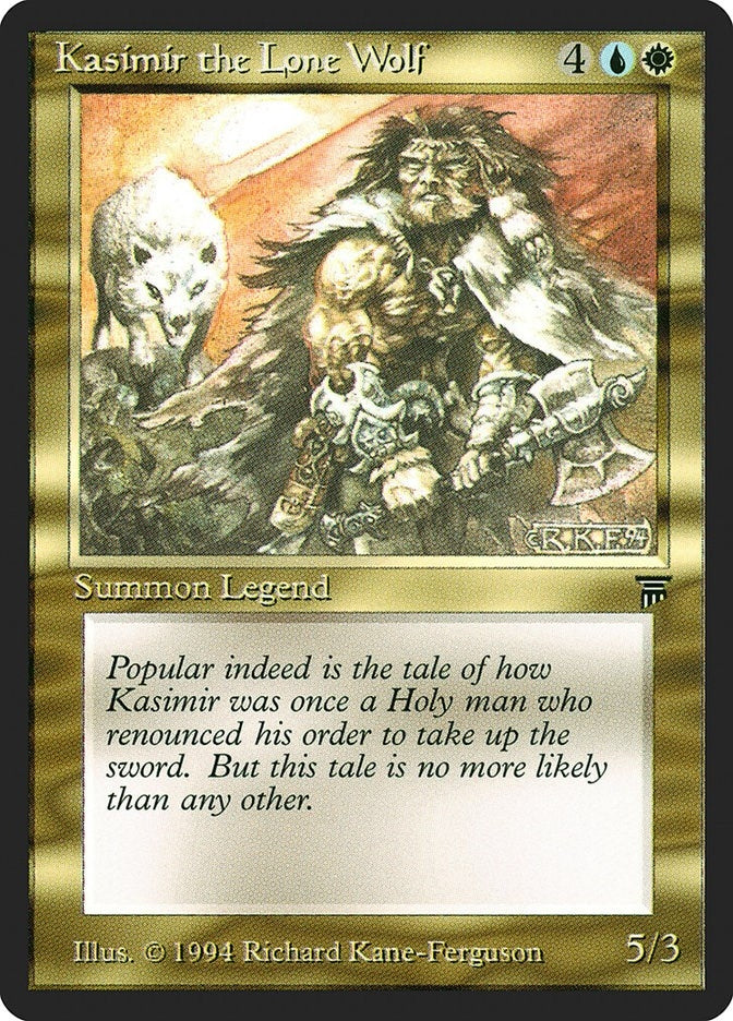 Image for Kasimir the Lone Wolf (LEG) - Magic: The Gathering