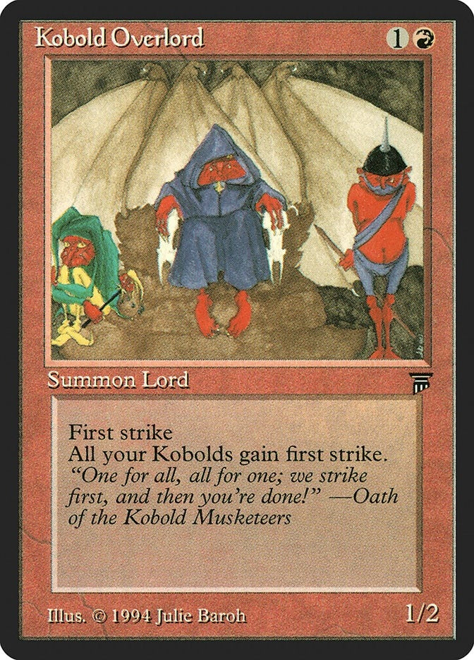 Image for Kobold Overlord (LEG) - Magic: The Gathering