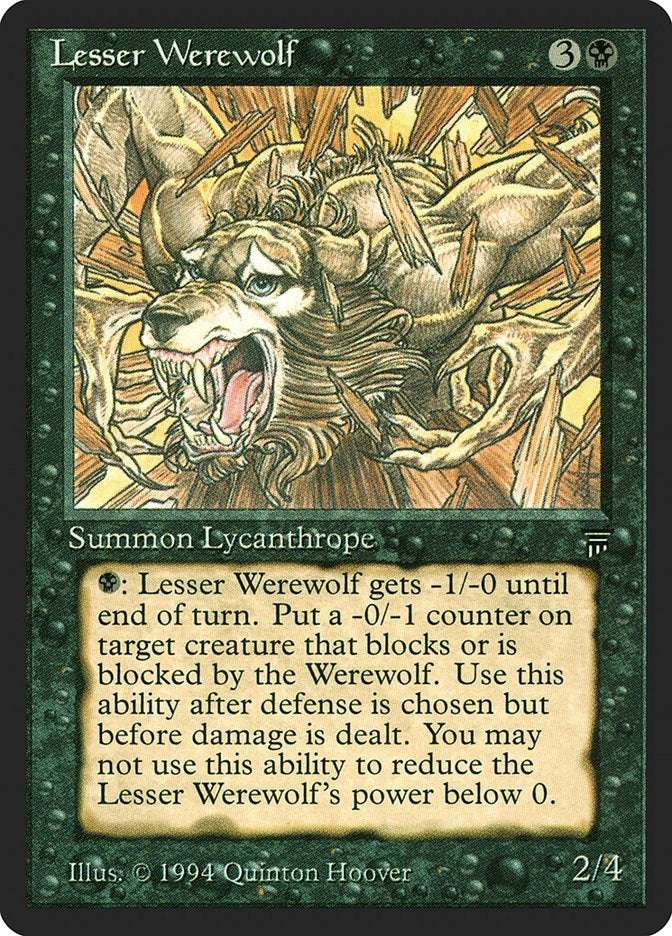 Image for Lesser Werewolf (LEG) - Magic: The Gathering