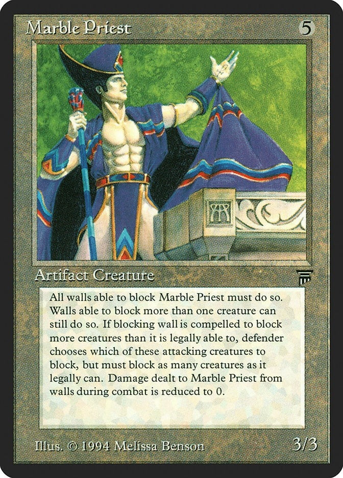 Image for Marble Priest (LEG) - Magic: The Gathering