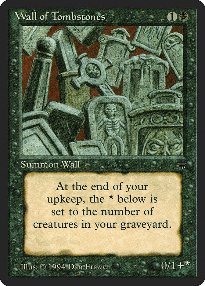 Image for Wall of Tombstones (LEG) - Magic: The Gathering
