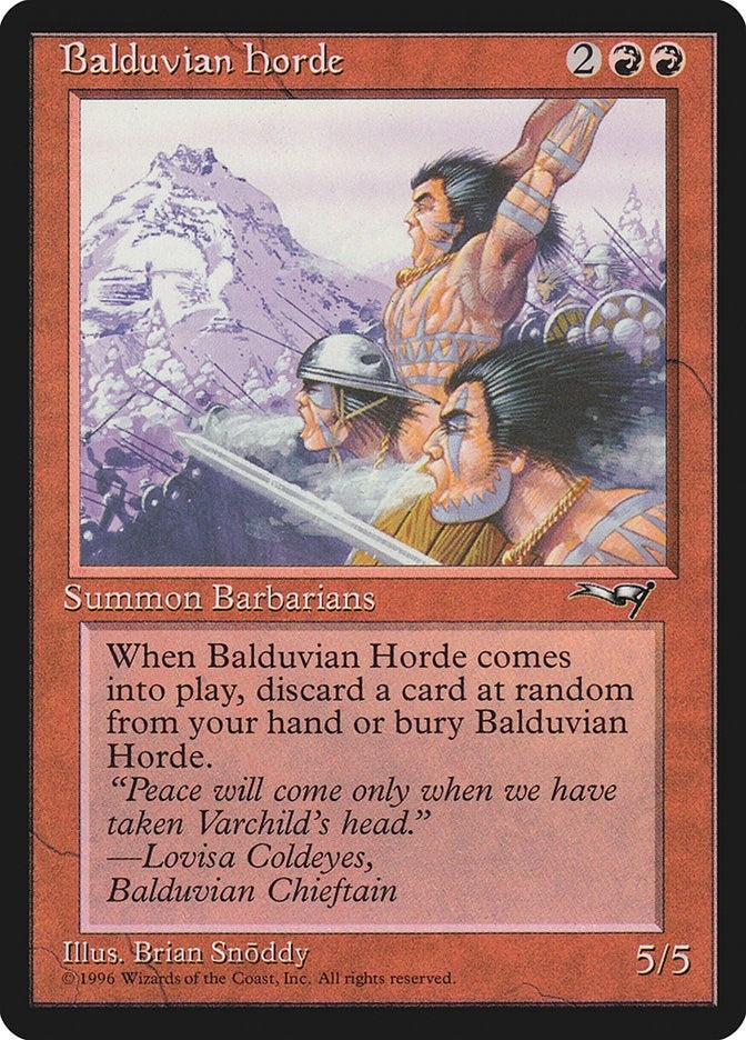 Image for Balduvian Horde (ALL) - Magic: The Gathering