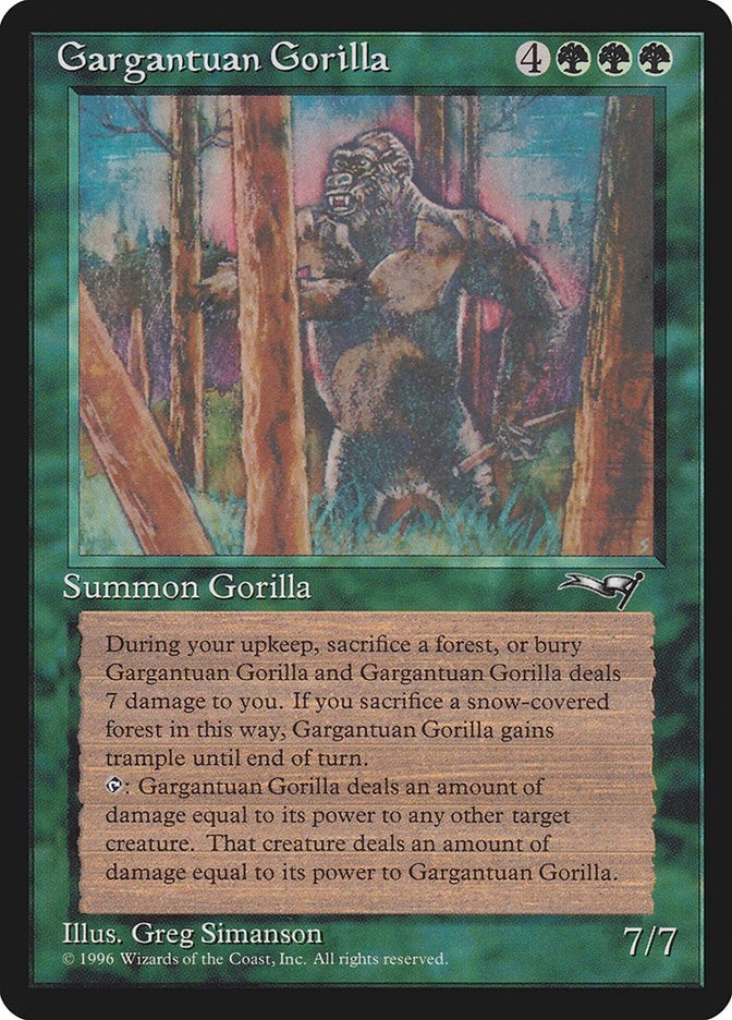 Image for Gargantuan Gorilla (72) (ALL) - Magic: The Gathering