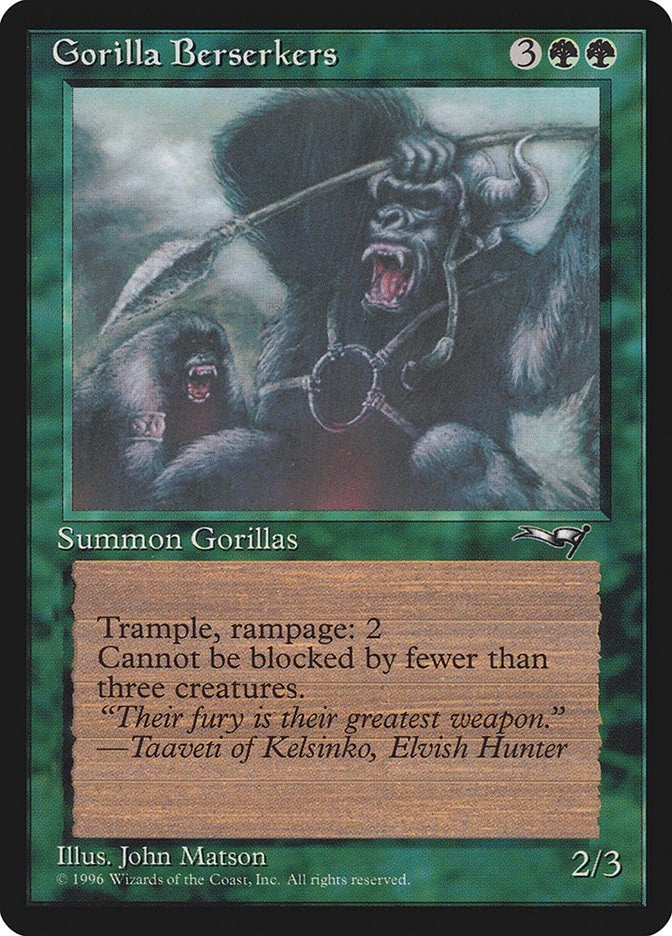 Image for Gorilla Berserkers (76) (ALL) - Magic: The Gathering