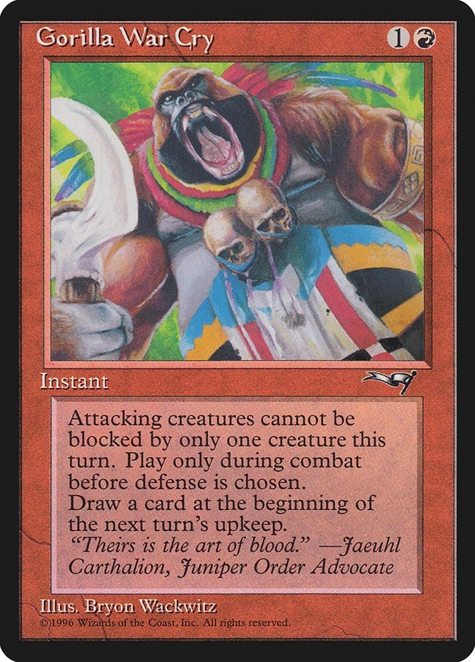 Image for Gorilla War Cry (109) (ALL) - Magic: The Gathering