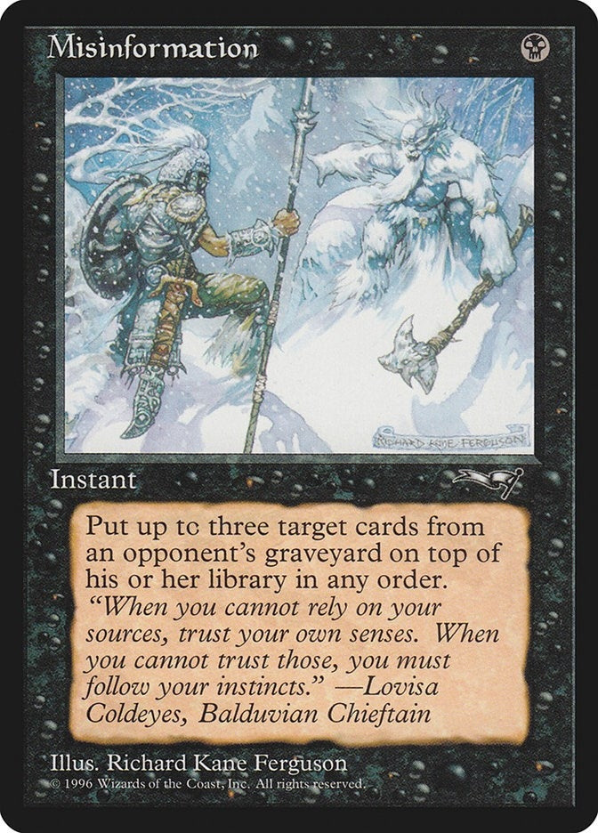 Image for Misinformation (ALL) - Magic: The Gathering