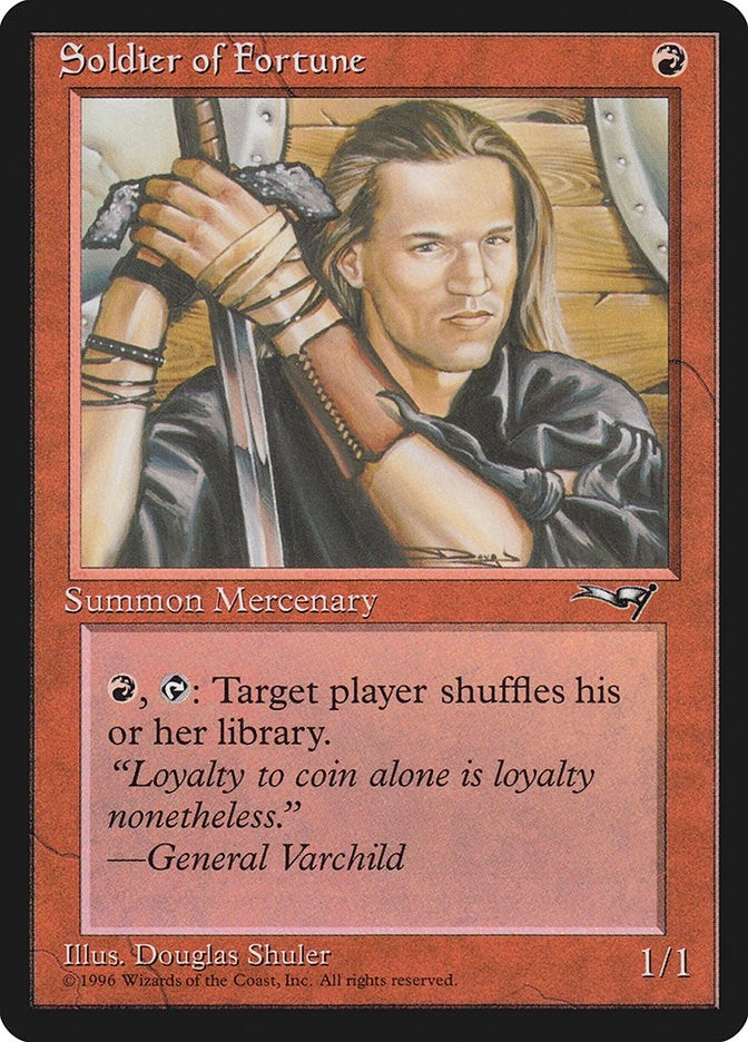 Image for Soldier of Fortune (ALL) - Magic: The Gathering