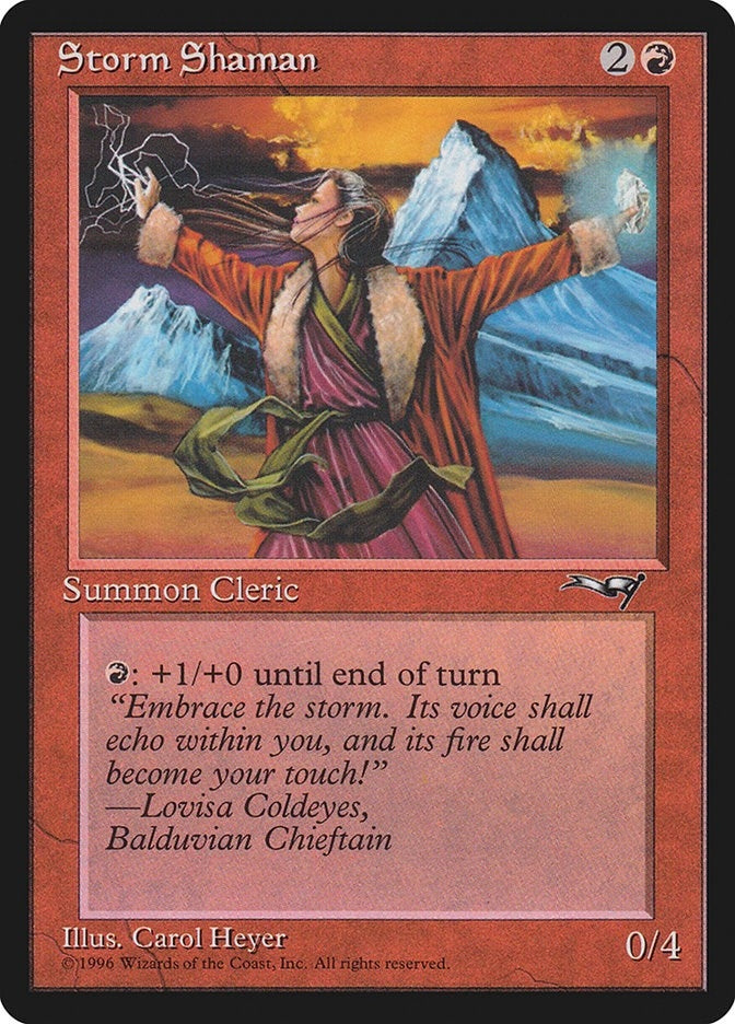 Image for Storm Shaman (Female) (119) (ALL) - Magic: The Gathering