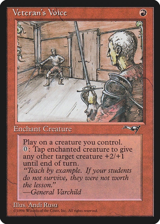 Image for Veteran's Voice (124) (ALL) - Magic: The Gathering