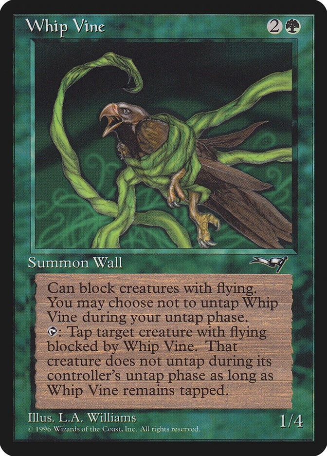 Image for Whip Vine (Ensnared Bird) (90) (ALL) - Magic: The Gathering