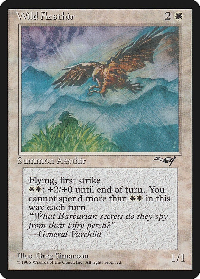 Image for Wild Aesthir (Blue Mountains) (155) (ALL) - Magic: The Gathering