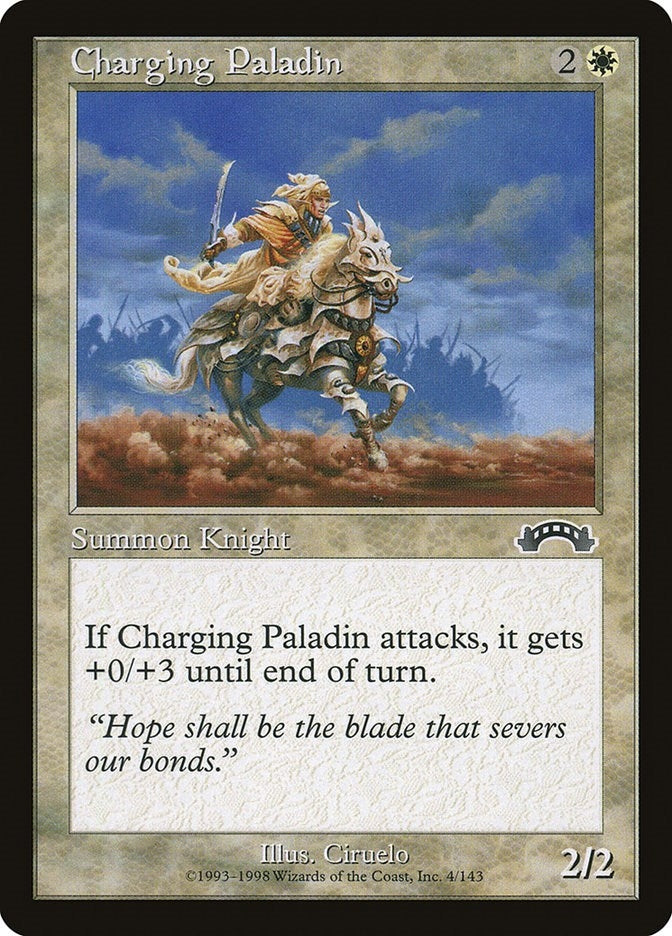 Image for Charging Paladin (4) (EXO) - Magic: The Gathering