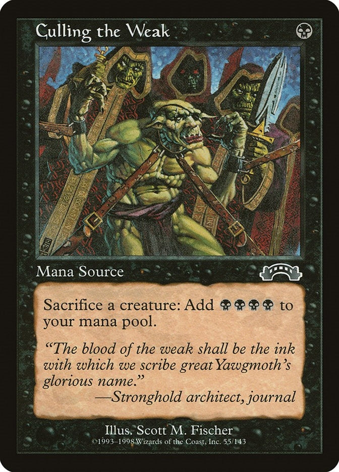 Image for Culling the Weak (55) (EXO) - Magic: The Gathering