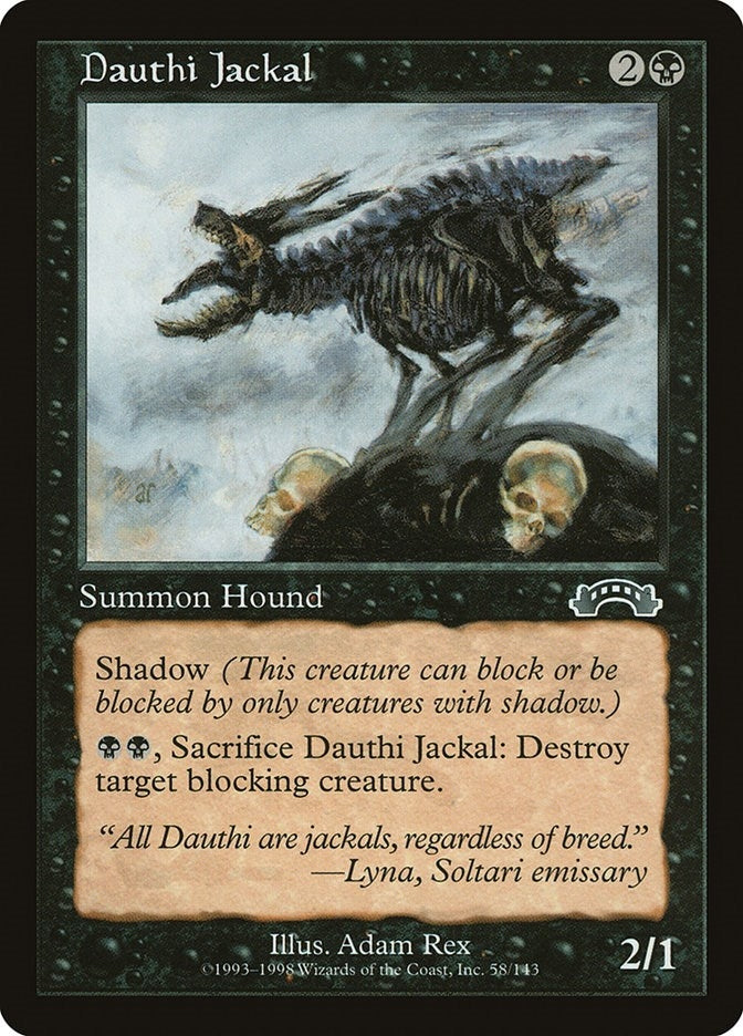 Image for Dauthi Jackal (58) (EXO) - Magic: The Gathering
