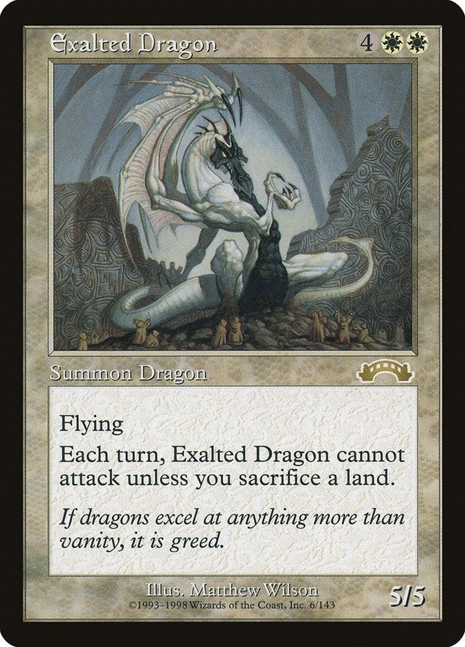 Image for Exalted Dragon (6) (EXO) - Magic: The Gathering