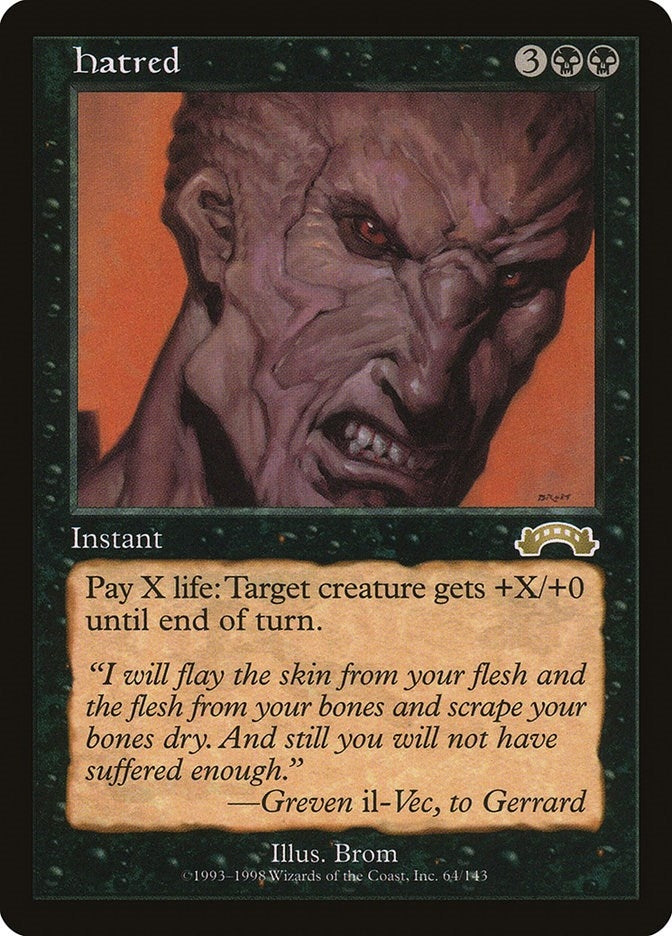 Image for Hatred (64) (EXO) - Magic: The Gathering